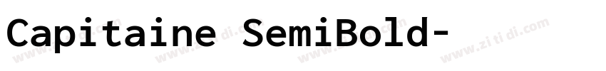 Capitaine SemiBold字体转换